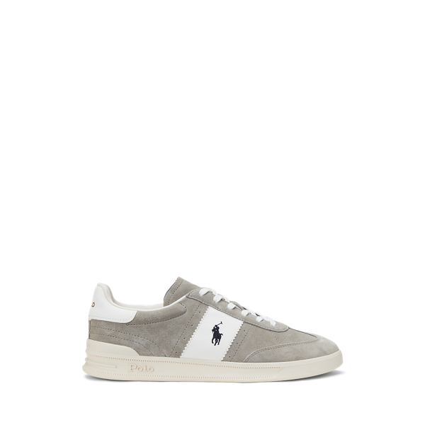 Earth Grey/Deckwash White Sneaker Heritage Aera aus Wildleder Polo Sport 1