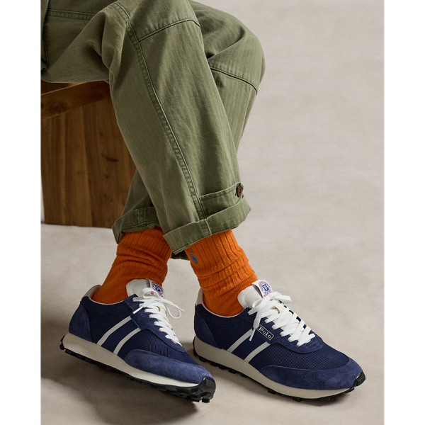 【Ralph Lauren】スエード×メッシュのPRL Trail 100スニーカー PRL Trail 100 スエード & メッシュ スニーカー | ラルフ