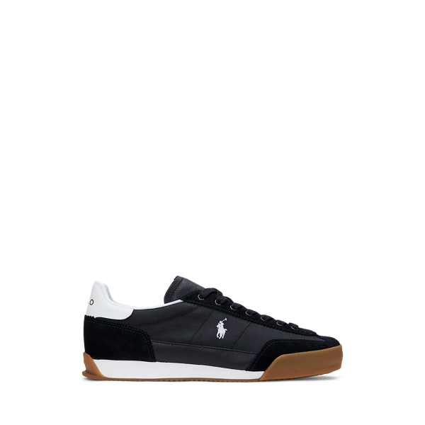 Black/White Wildleder-Segeltuch-Sneaker Hester Polo Sport 1