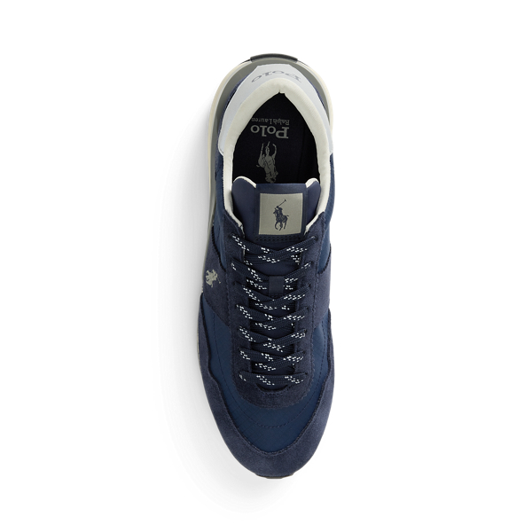 靴 RALPH LAUREN STRAIGHT TIP SIZE8 Train 89 Suede and Oxford Trainer for Men | Ralph Lauren® IN