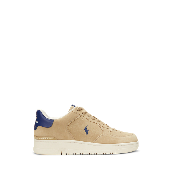 Bone/Light Navy Sneaker Masters Court aus Wildleder Polo Sport 1
