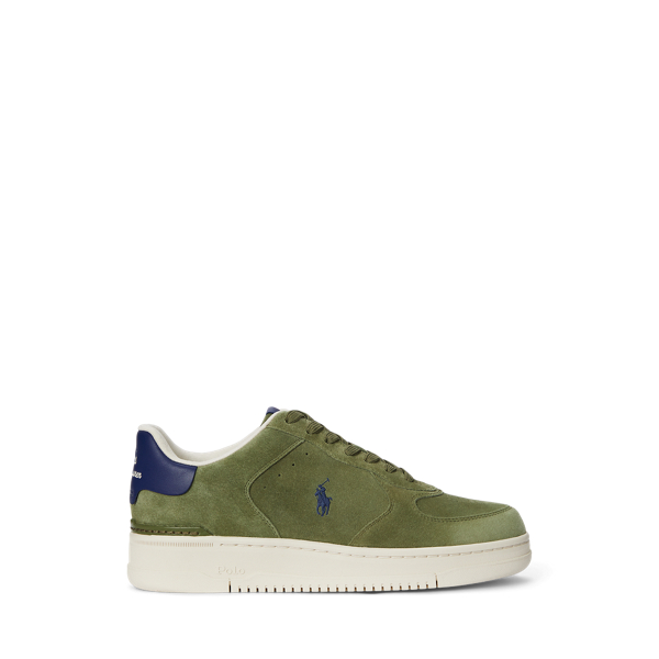 Tree Green/Light Navy Sneaker Masters Court aus Wildleder Polo Sport 1