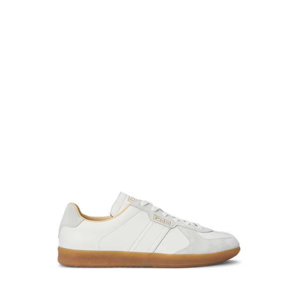 Deckwash White/Bianco Leder-Wildleder-Sneaker Field Court 100 Polo Ralph Lauren 1