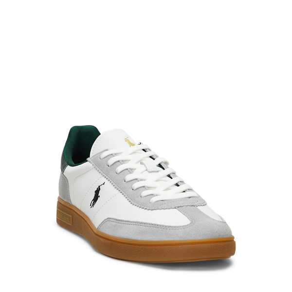 Sneaker Bedford aus Leder und Wildleder Polo Sport in Sanftes Grau/Wald 2