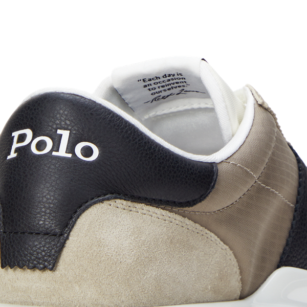 Wildleder-Oxford-Sneaker Train 89 Polo Sport in Ton-in-Ton – Milchshake 5