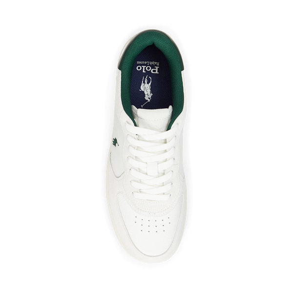 【上品 エレガント】Polo Ralph Lauren Hester スニーカー Polo Ralph Lauren Hester Panelled Canvas Sneakers White Polo