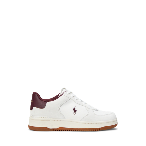 Deckwash White/Wine Sneaker Masters Court mit Wildleder Polo Sport 1