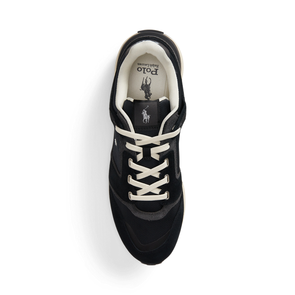 Black/norfolk Grey Train 89 V2 Suede-Panelled Trainer Polo Sport 4