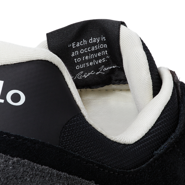 Black/norfolk Grey Train 89 V2 Suede-Panelled Trainer Polo Sport 5