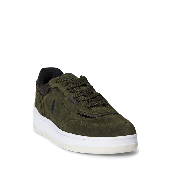 Open Masters Suede-Panelled Trainer