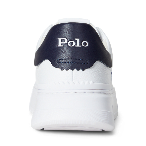 Sneaker RLite Court aus Walkleder Polo Sport in Weiß/Navy 3