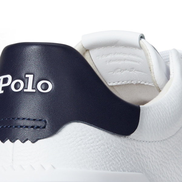 Sneaker RLite Court aus Walkleder Polo Sport in Weiß/Navy 5