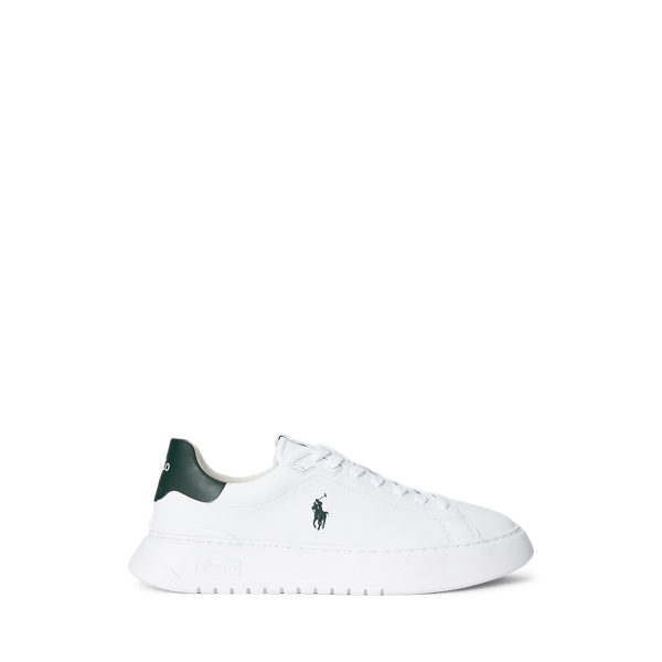 Sneaker RLite Court aus Walkleder Polo Sport in Weiß/Wald 1