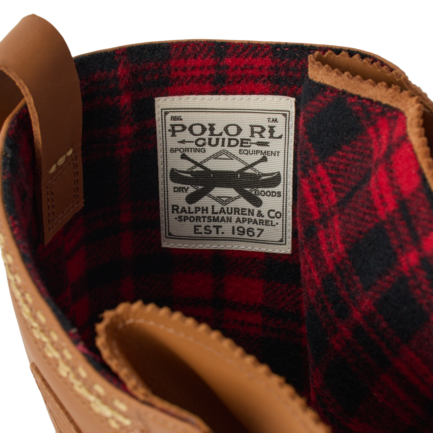 Мужские ботинки Ralph Lauren Logan Leather Duck, цвет: Рыжевато-коричневый / Коричневый — фото 3