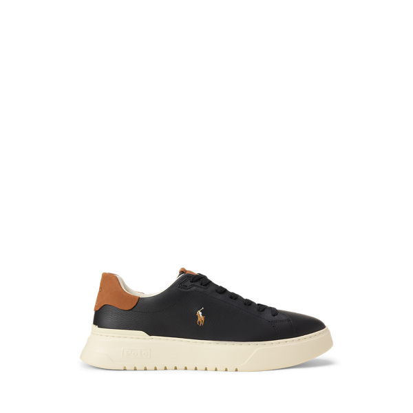 RLite Court Tumbled Leather Trainer Polo Ralph Lauren 1
