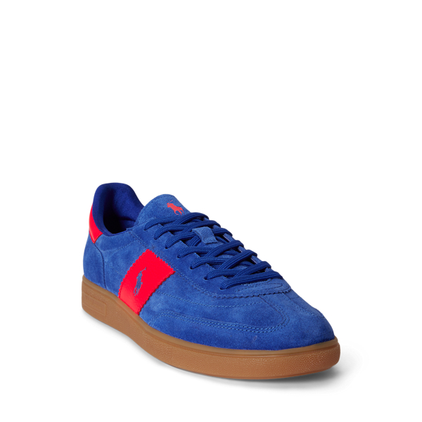 Royal/Bright Red Bedford Suede Trainer Polo Ralph Lauren 2