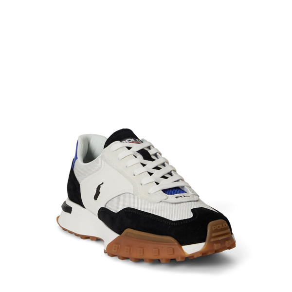 Sneaker Eldridge mit Wildlederbahnen Polo Sport in Deckb.-Wei&szlig;/Schw./Royal 2