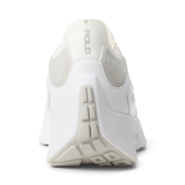 Strick-Sneaker Boerum mit Lederbahnen Polo Ralph Lauren in Wei&szlig;/Grau-Violett 3