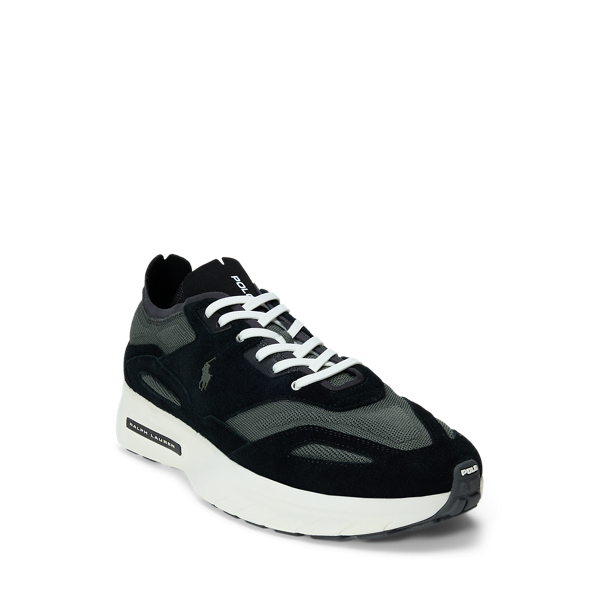 Strick-Sneaker Boerum mit Wildleder Polo Ralph Lauren in Schwarz/Anthrazitgrau 2