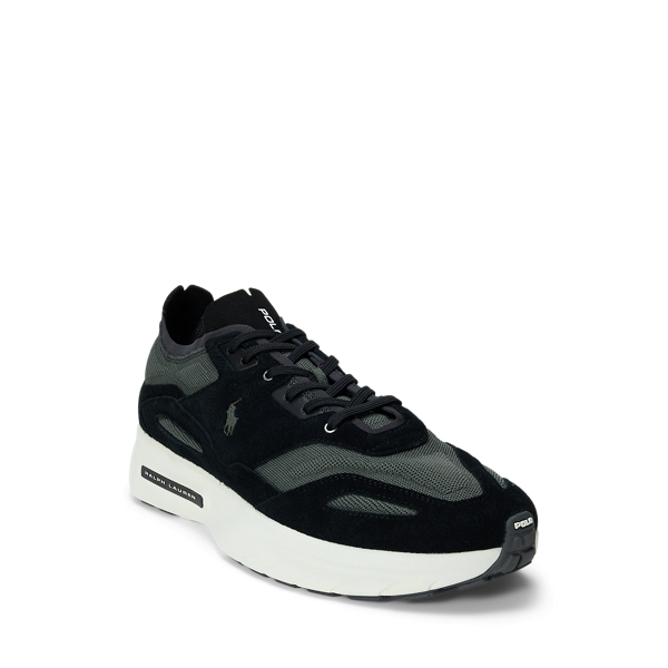 Strick-Sneaker Boerum mit Wildleder Polo Ralph Lauren in Schwarz/Anthrazitgrau 5