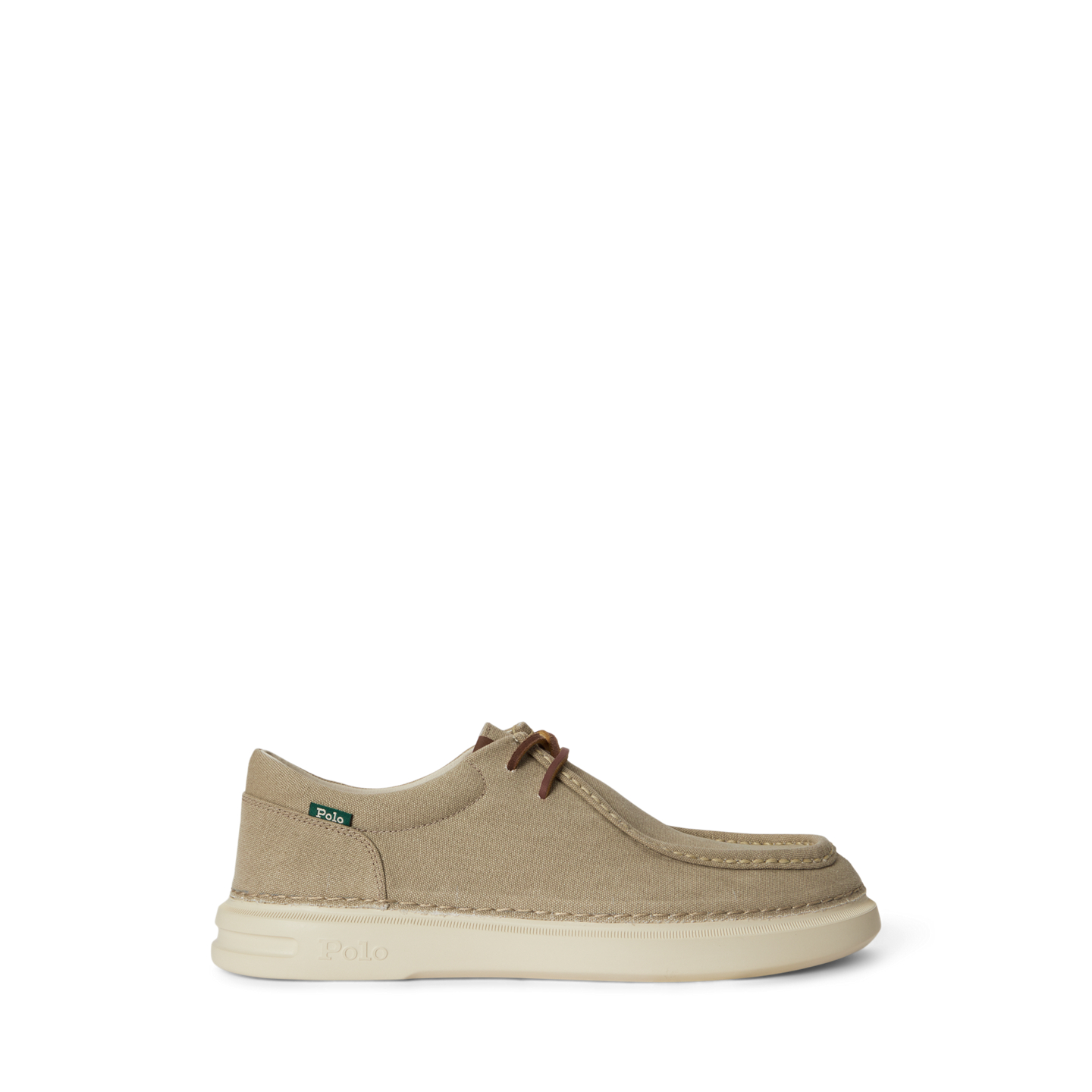 Мужские туфли Ralph Lauren RLite Washed Canvas Moc-Toe, цвет: Хаки — фото 4
