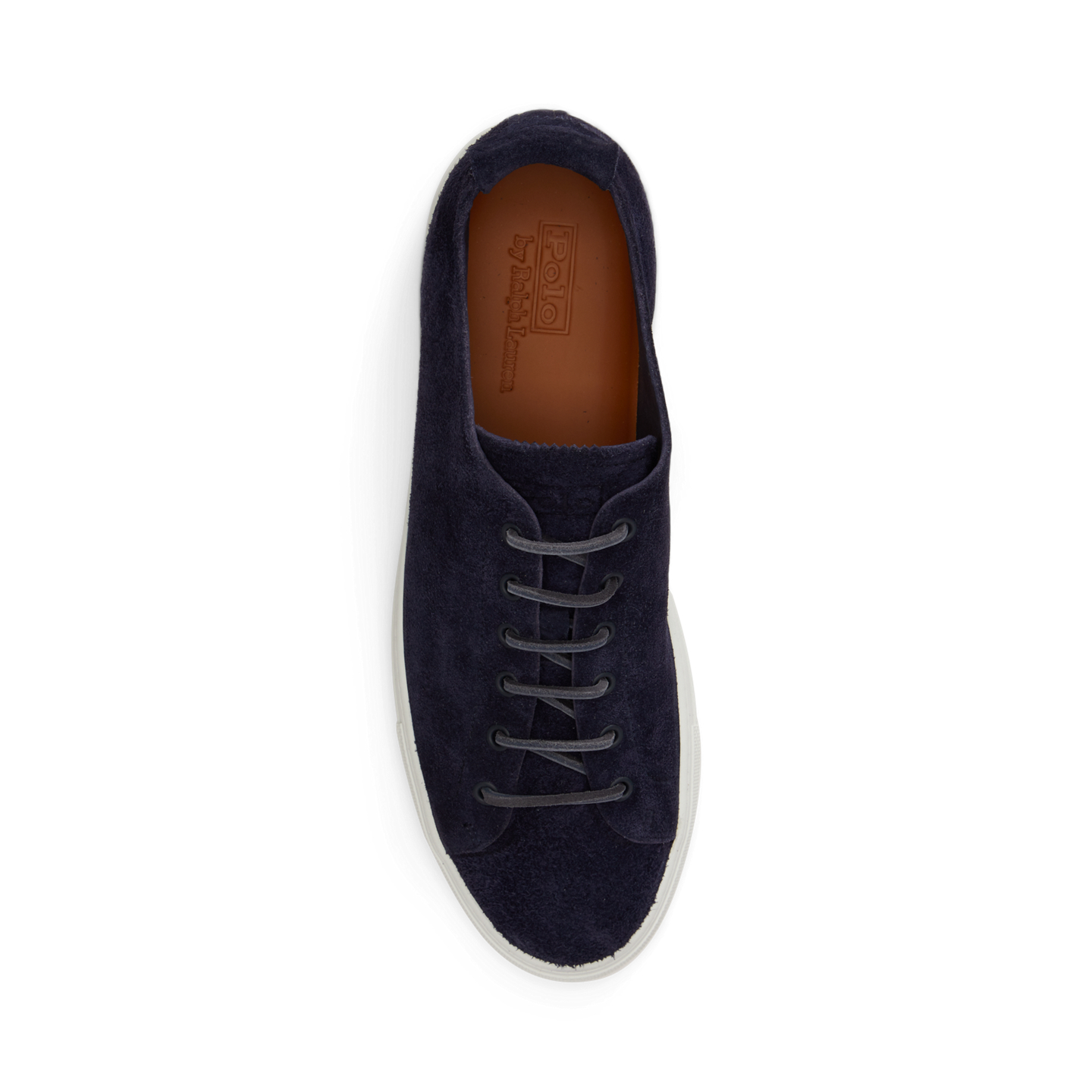 Мужские кроссовки Ralph Lauren Jermain Deconstructed Calf-Suede, цвет: Тёмно-зелёный тёмно-синий — фото 3