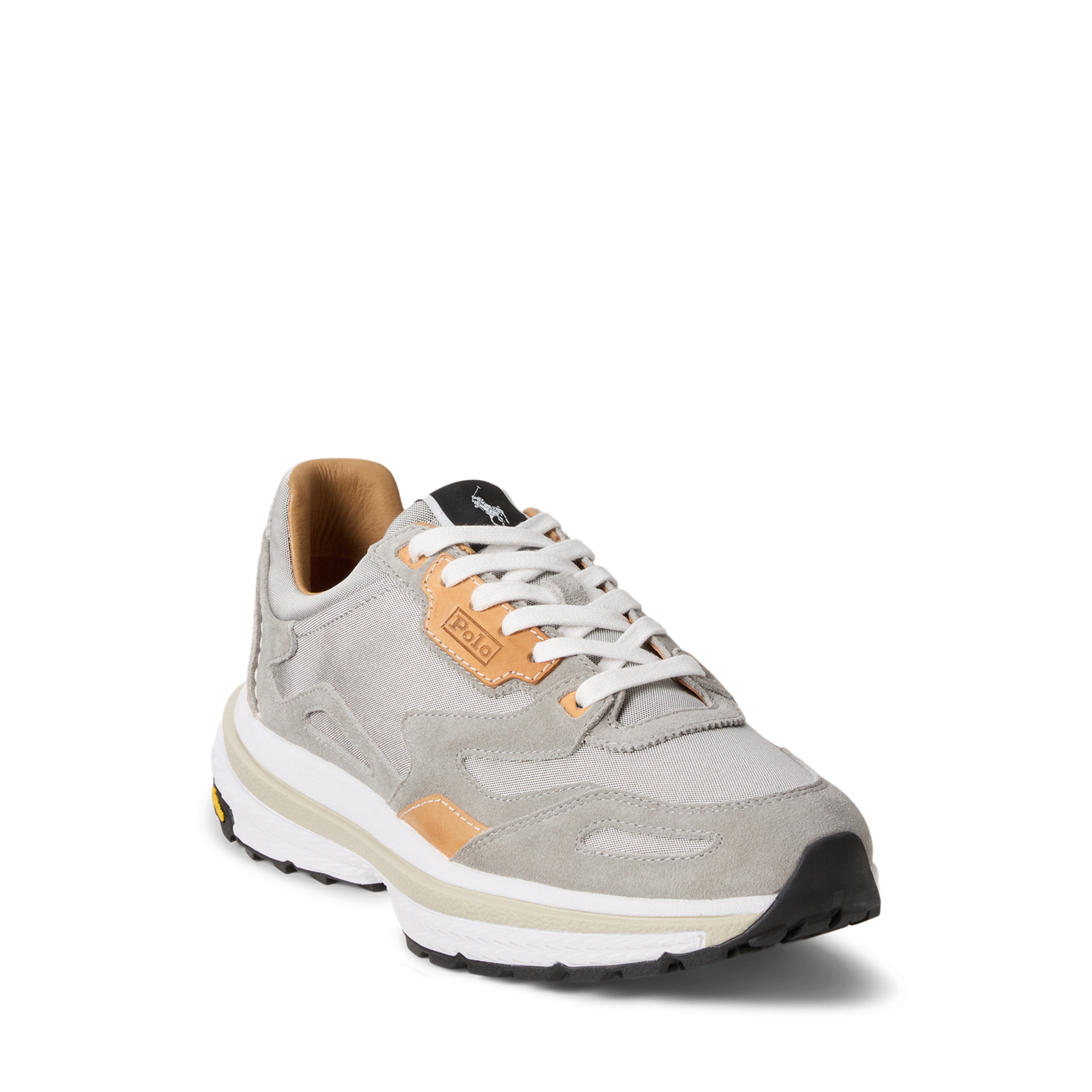 Мужские кроссовки Ralph Lauren Modern Trainer 200 Suede-Paneled, цвет: Серый — фото 1