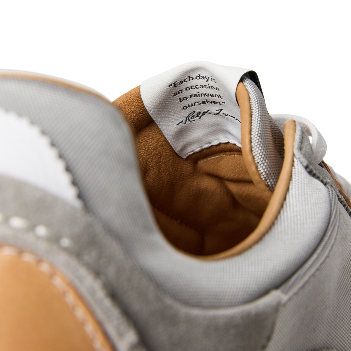 Мужские кроссовки Ralph Lauren Modern Trainer 200 Suede-Paneled, цвет: Серый — фото 4