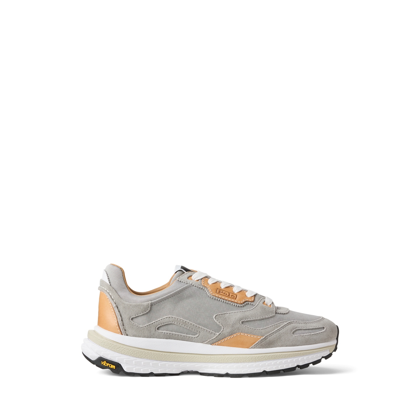 Мужские кроссовки Ralph Lauren Modern Trainer 200 Suede-Paneled, цвет: Серый — фото 5
