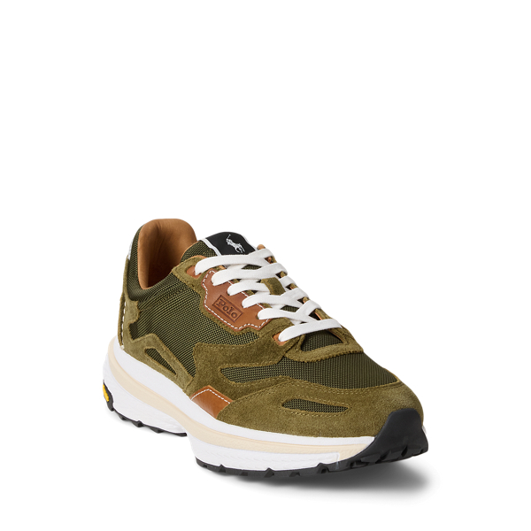 Baskets Modern Trainer&nbsp;200 en daim Polo Ralph Lauren en Vert olive 2