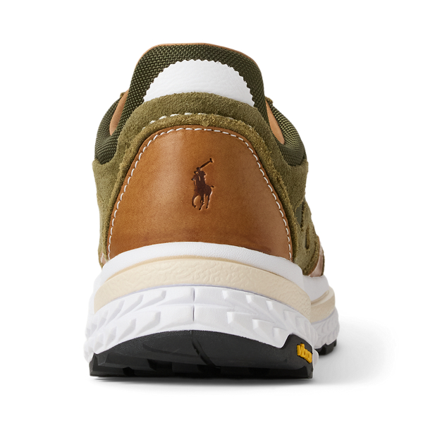 Baskets Modern Trainer&nbsp;200 en daim Polo Ralph Lauren en Vert olive 3