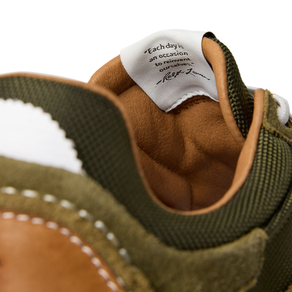 Baskets Modern Trainer&nbsp;200 en daim Polo Ralph Lauren en Vert olive 5