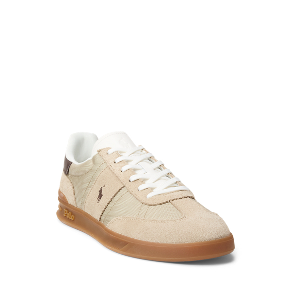Heritage Aera Suede-Paneled Trainer for Men | Ralph Lauren® CO