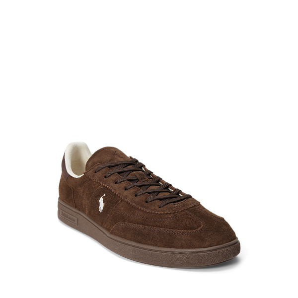 Chocolate Brown/dark Brow Bedford Suede Trainer Polo Sport 2