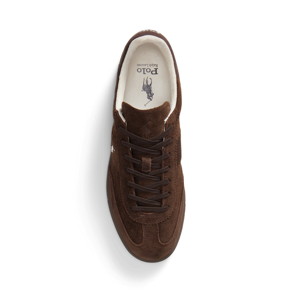 Chocolate Brown/dark Brow Bedford Suede Trainer Polo Sport 4