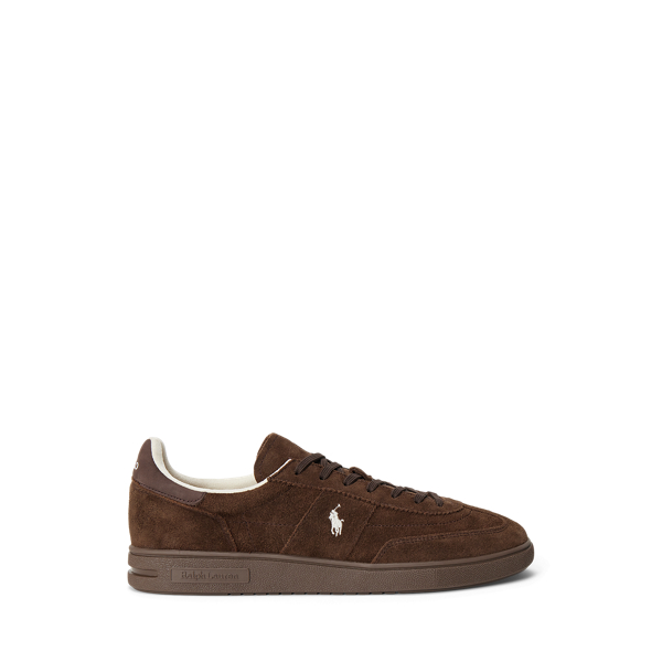 Chocolate Brown/dark Brow Bedford Suede Trainer Polo Sport 1