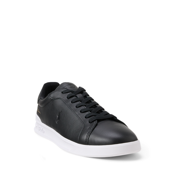 Leder-Sneaker Heritage Court II Polo Sport in Schwarz 2