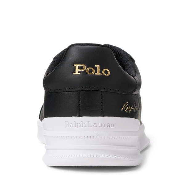 Leder-Sneaker Heritage Court II Polo Sport in Schwarz 3