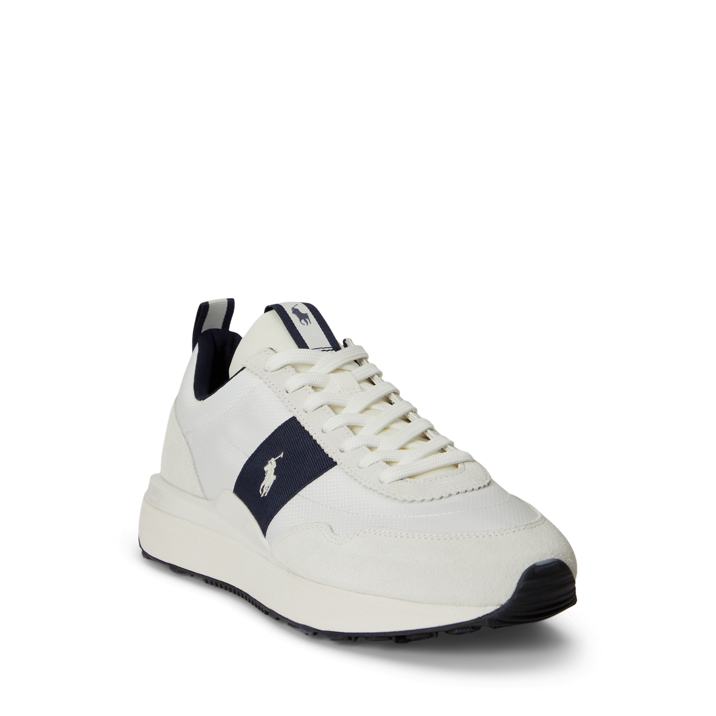 Мужские кроссовки Ralph Lauren Train 89 Suede & Oxford, цвет: Белый — фото 1