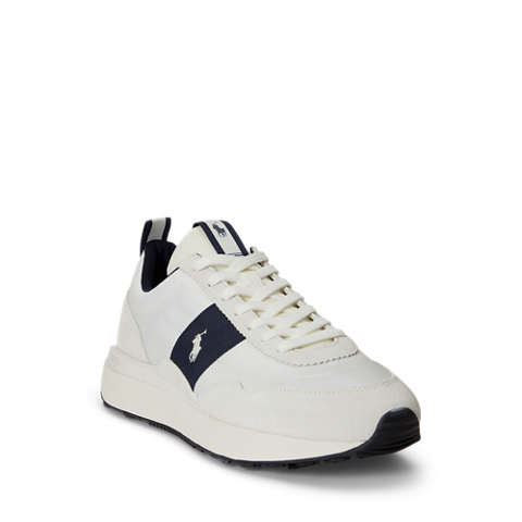 Мужские кроссовки Ralph Lauren Train 89 Suede & Oxford, цвет: Белый
