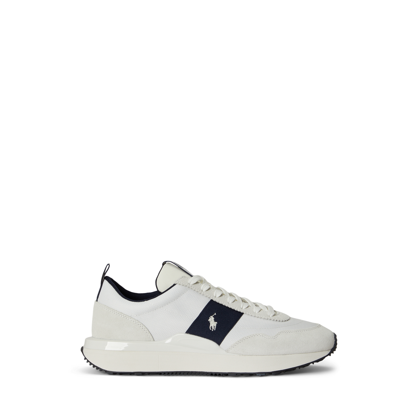 Мужские кроссовки Ralph Lauren Train 89 Suede & Oxford, цвет: Белый — фото 4
