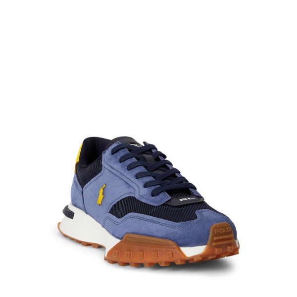Hunter Nvy/lt Nvy/athleti Eldridge Suede-Paneled Sneaker Polo Ralph Lauren 2