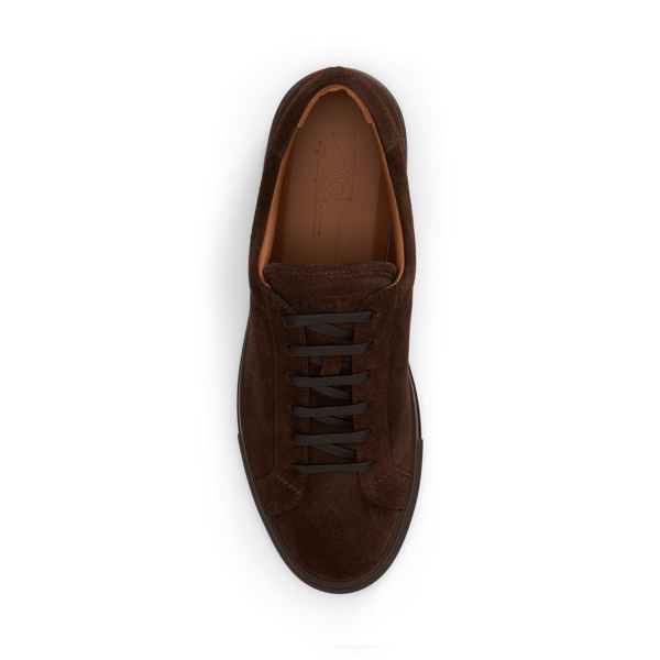 Dark Chocolate Jermain Calf-Suede Sneaker Polo Ralph Lauren 4