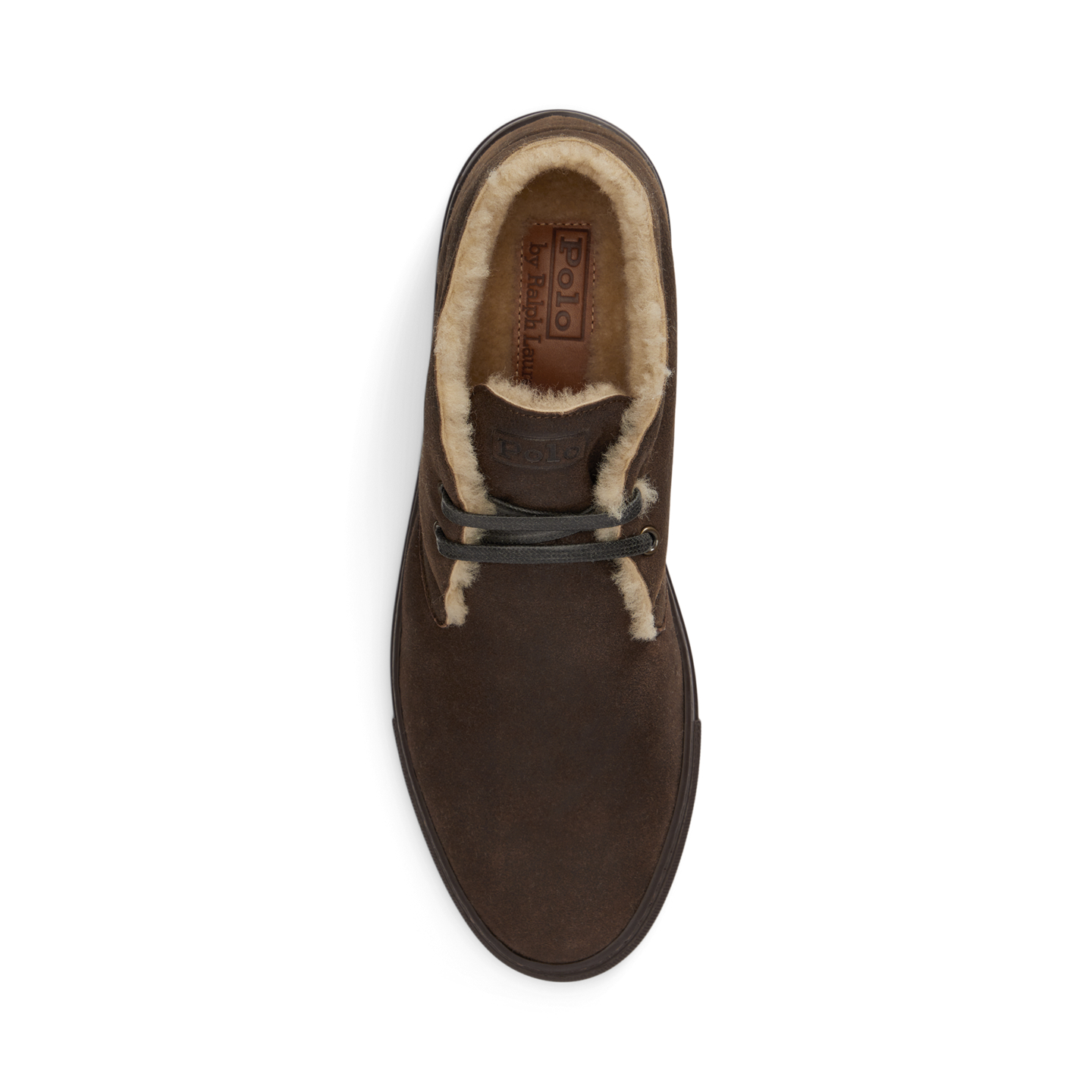 Мужские кроссовки Ralph Lauren Jermain Shearling Chukka, цвет: Тёмный шоколадный — фото 3