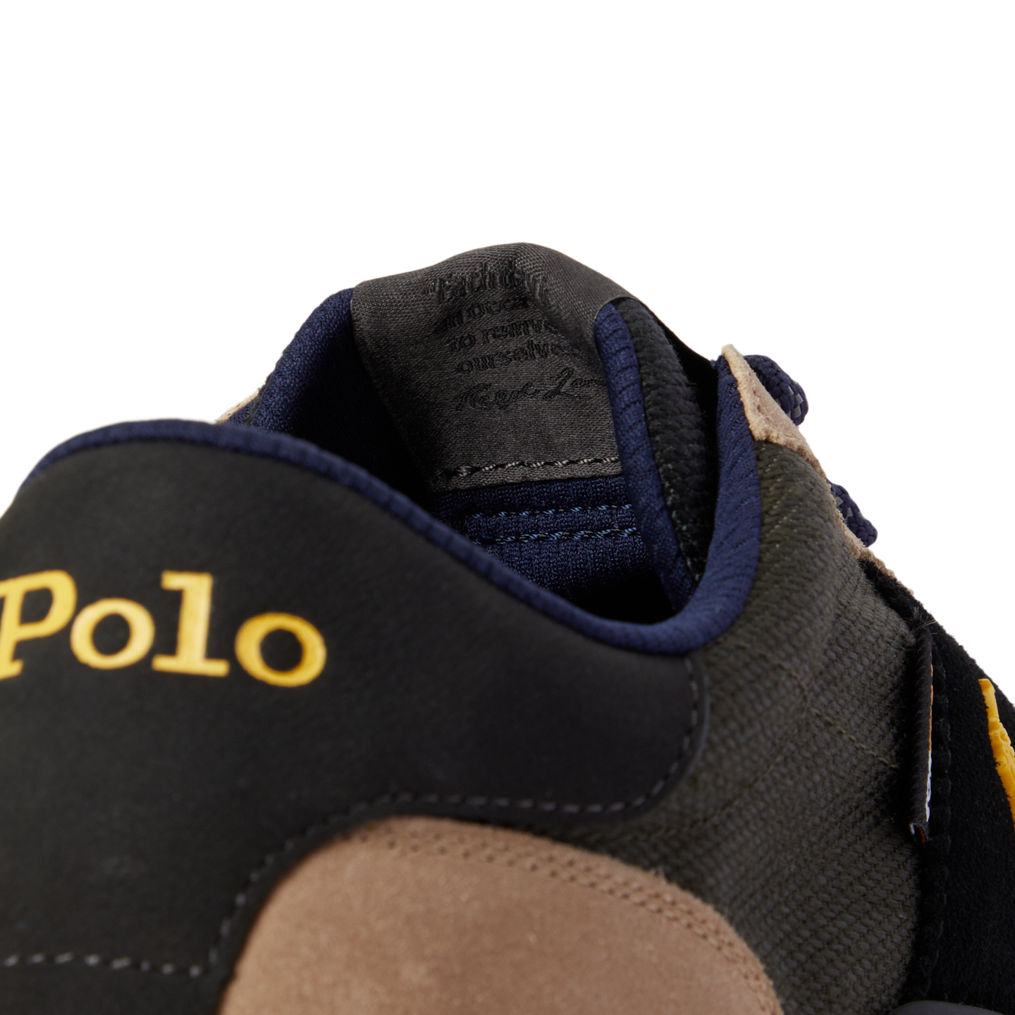 Мужские кроссовки Ralph Lauren Train 89 Suede-Paneled, цвет: Оливковый разноцветный — фото 4