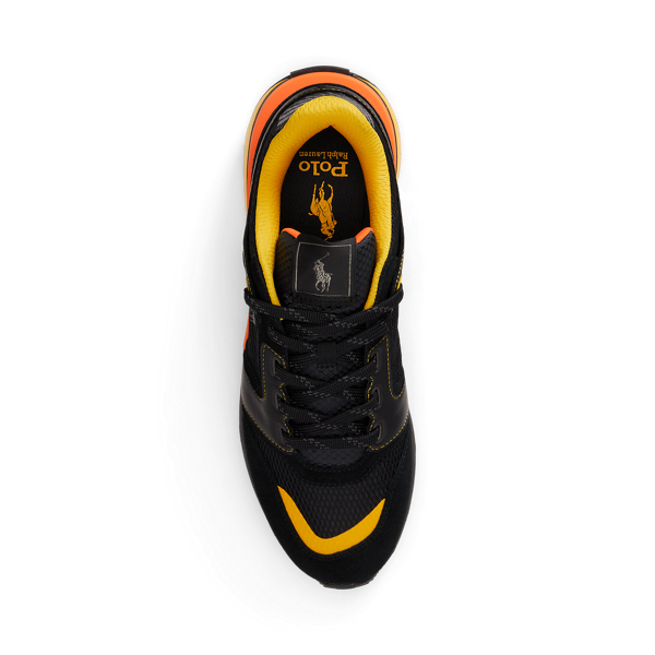 Black Multi Train 89 V2 Suede & Mesh Sneaker Polo Ralph Lauren 4