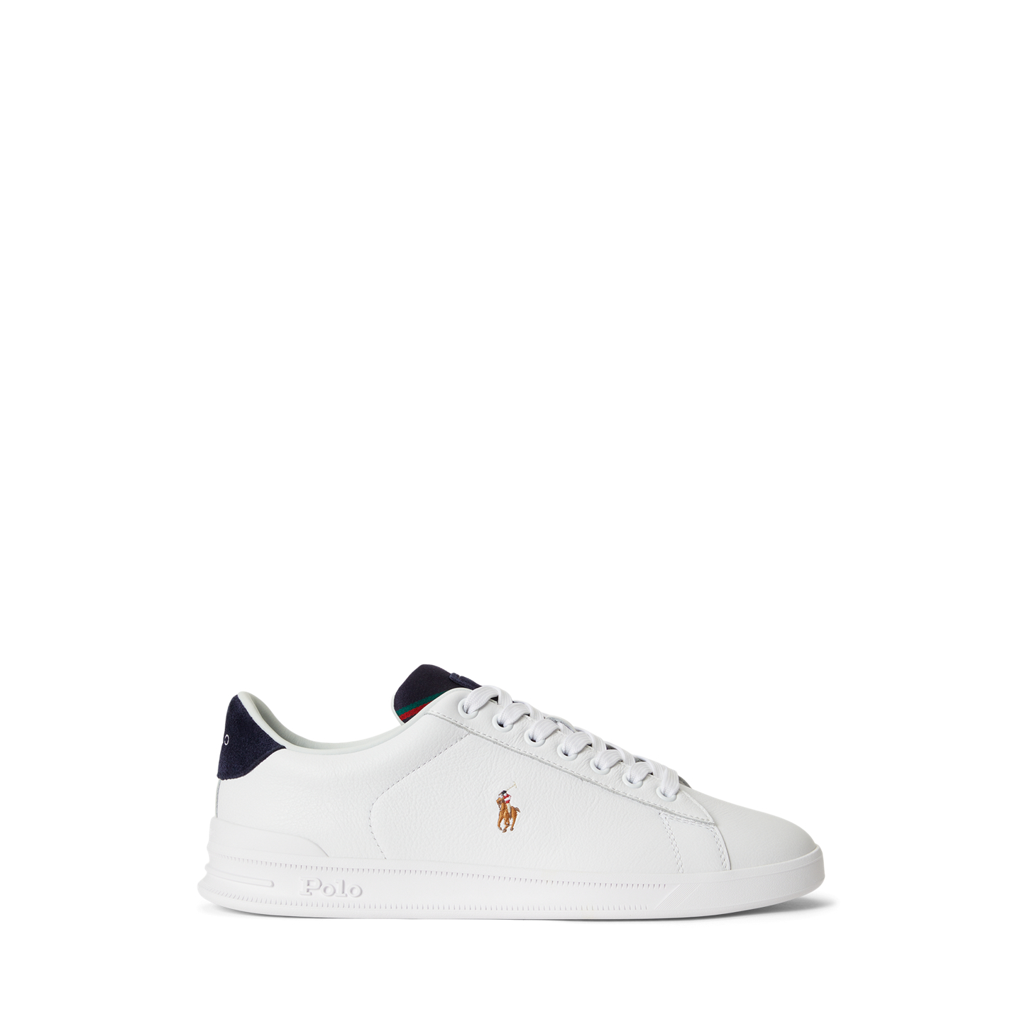 Мужские кроссовки Ralph Lauren Heritage Court II Leather, цвет: Белый / Тёмно-синий разноцветный — фото 4