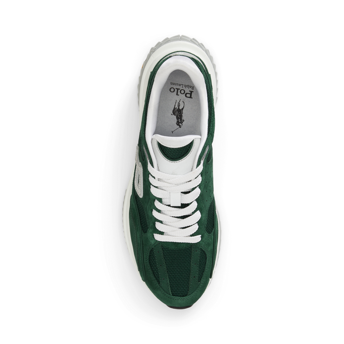 Мужские кроссовки Ralph Lauren Modern Trainer 200 Suede-Paneled, цвет: Зелёный — фото 3