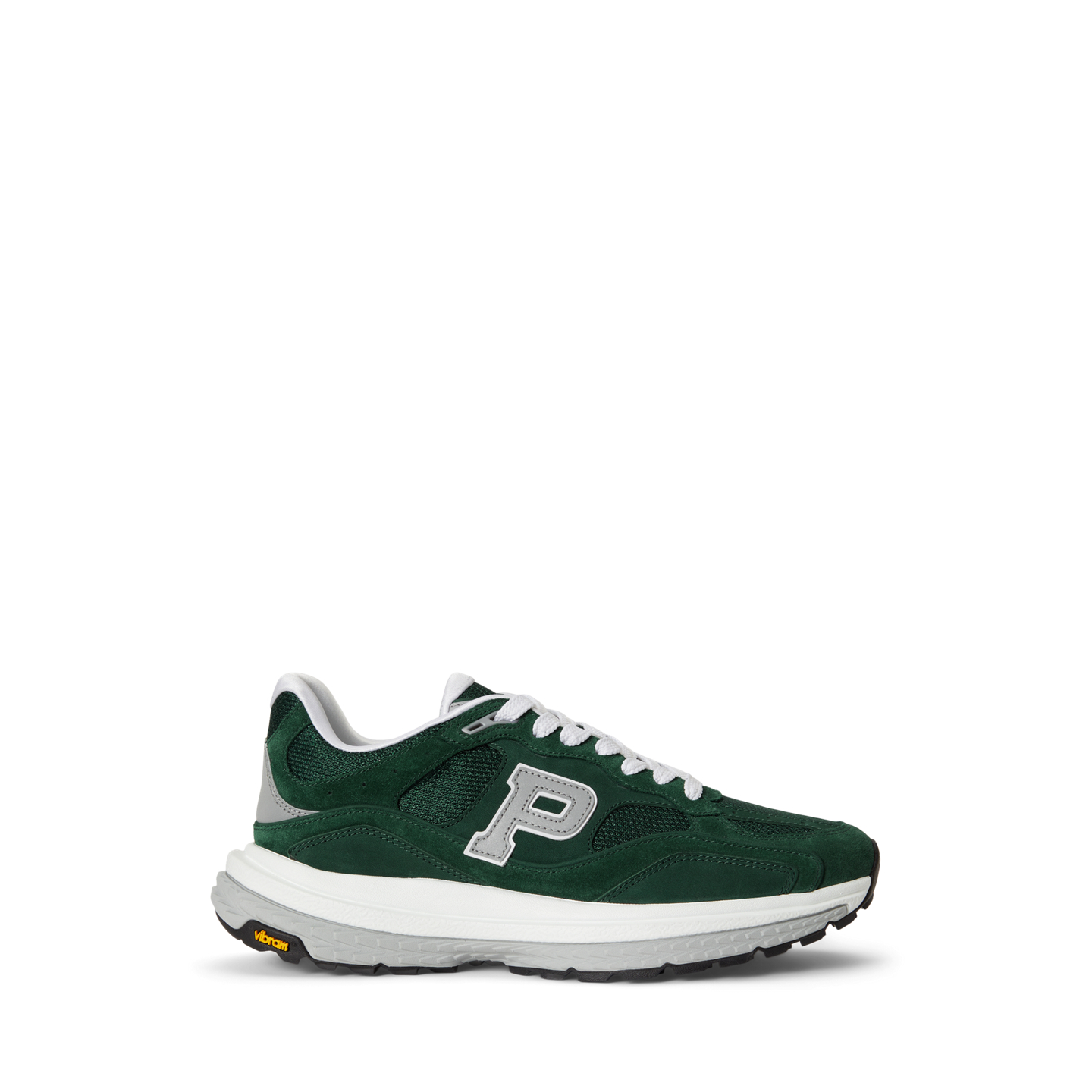 Мужские кроссовки Ralph Lauren Modern Trainer 200 Suede-Paneled, цвет: Зелёный — фото 4