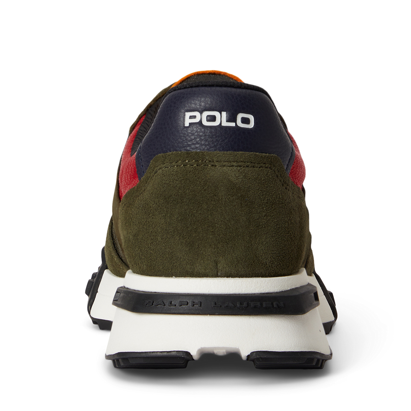 Мужские кроссовки Ralph Lauren Eldridge Suede-Paneled, цвет: Оливковый разноцветный — фото 2